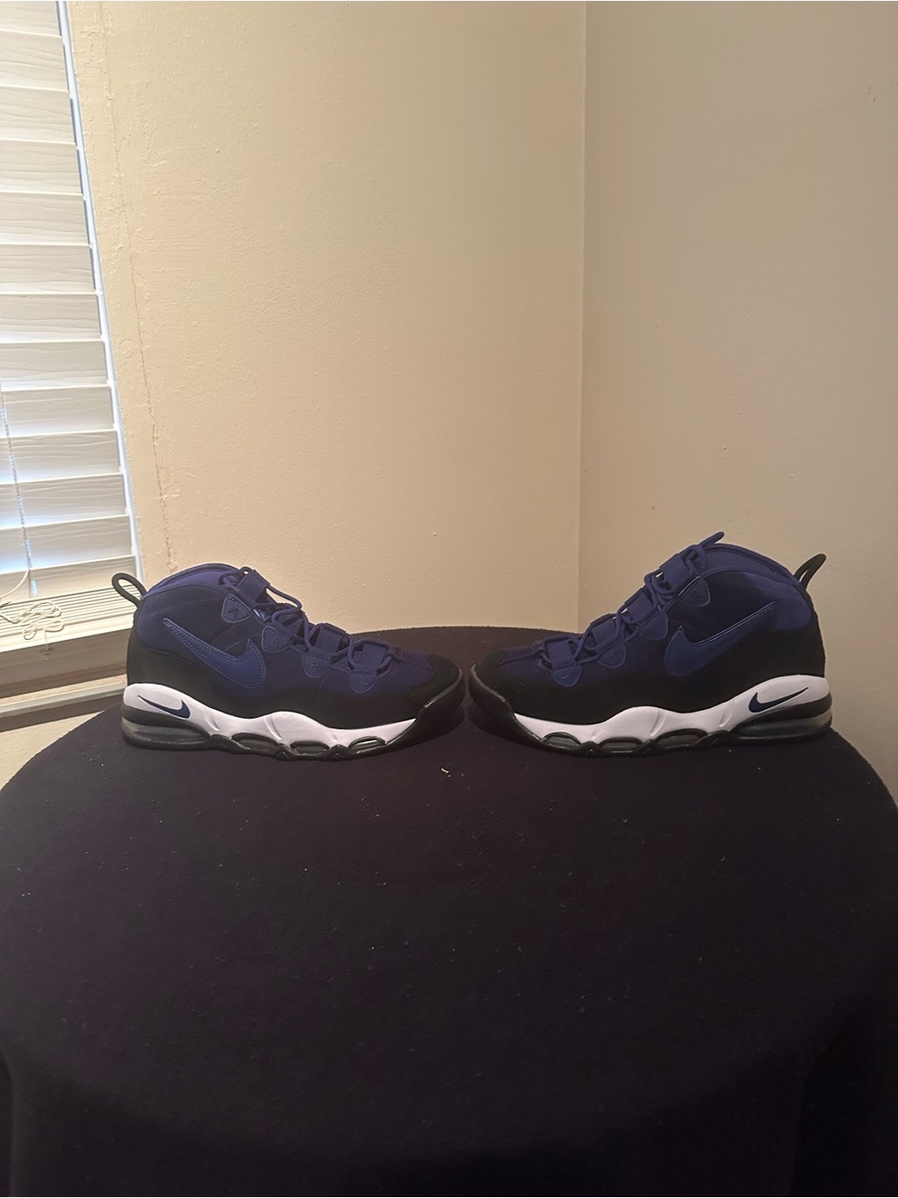 Rare Nike Air Max Uptempo 95 Deep Royal Blue Suede Size 10.5